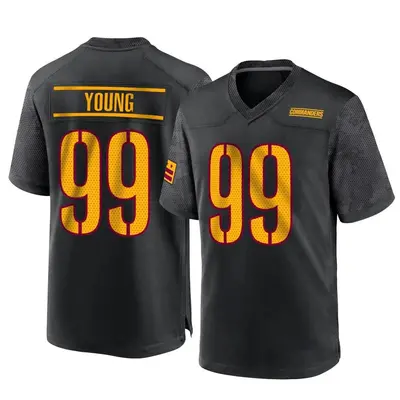 Men's Game Chase Young Washington Commanders Black Alternate Jersey