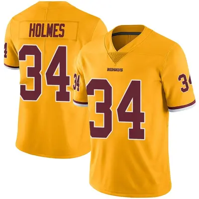 Men's Limited Christian Holmes Washington Commanders Gold Color Rush Jersey