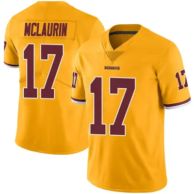 Men's Limited Terry McLaurin Washington Commanders Gold Color Rush Jersey