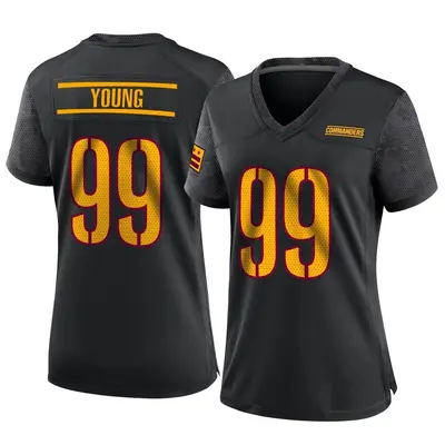 Women's Game Chase Young Washington Commanders Black Alternate Jersey
