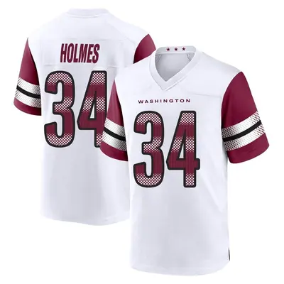 Youth Game Christian Holmes Washington Commanders White Jersey