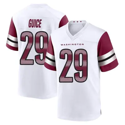 Youth Game Derrius Guice Washington Commanders White Jersey