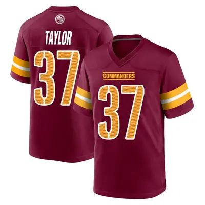 Youth Game Devin Taylor Washington Commanders Burgundy Jersey