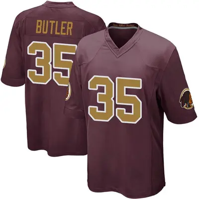 Youth Game Percy Butler Washington Commanders Burgundy Alternate Jersey