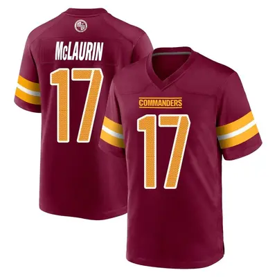 Youth Game Terry McLaurin Washington Commanders Burgundy Jersey