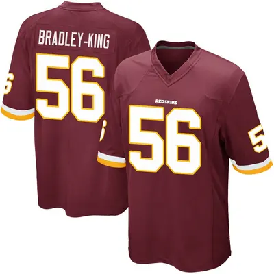 Youth Game Will Bradley-King Washington Commanders Burgundy Team Color Jersey