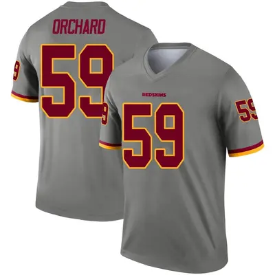 Youth Legend Nate Orchard Washington Commanders Gray Inverted Jersey