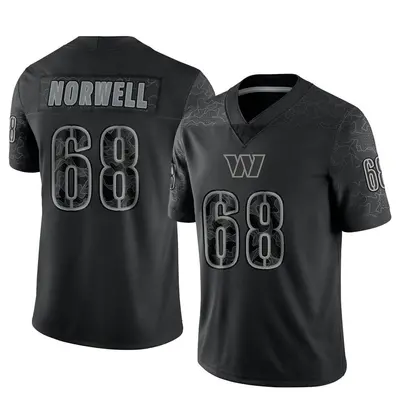 Youth Limited Andrew Norwell Washington Commanders Black Reflective Jersey