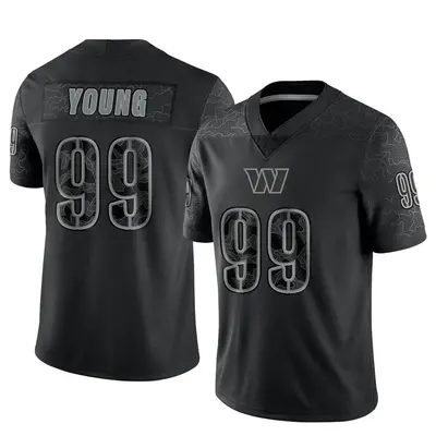 Youth Limited Chase Young Washington Commanders Black Reflective Jersey