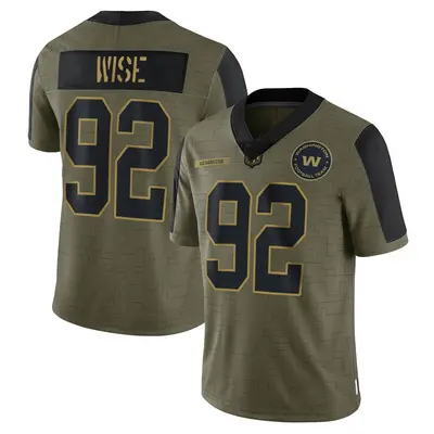 Youth Limited Daniel Wise Washington Commanders Olive 2021 Salute To Service Jersey