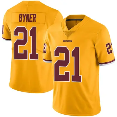 Youth Limited Earnest Byner Washington Commanders Gold Color Rush Jersey