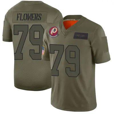 Youth Limited Ereck Flowers Washington Commanders Camo 2019 Salute to Service Jersey